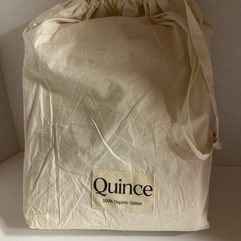 NWT QUINCE Organic Brushed Cotton Duvet Cover  - Ivory - King/Cal/King - Picture 8 of 9